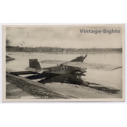 Konstanz / Bodensee: Dornier Delphin D-277 Wasserflugzeug (Vintage RPPC 1927)