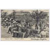 Skopje / North Macedonia: Uskup Market Square Serbia Occupation(Vintage PC 1915)