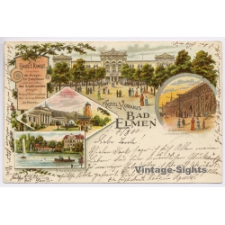 Bad Elmen / Germany: Hotel Kurhaus Gradirwerk (Vintage PC Litho 1900)