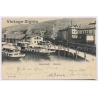 Rohrschach / Bodensee: Train Station Harbor Steamship Konstanz Postmark (Vintage PC 1906)