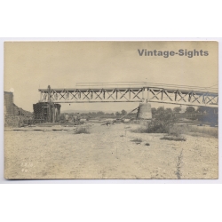 WWI: German Pioneer Troops Bridge Construction Engineering (Vintage RPPC 1916)