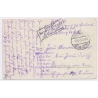 WWI German Propaganda: Trench Night Searchlight Konstanz Censor Postmark (Vintage PC 1915)