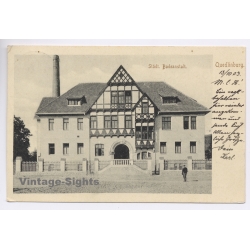 Quedlinburg / Germany: Städtische Badeanstalt Municipal Baths (Vintage PC 1903)