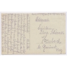 WWI: German Soldiers Accordion Wicker Pram Rifle Feldpost (Vintage RPPC 1916)