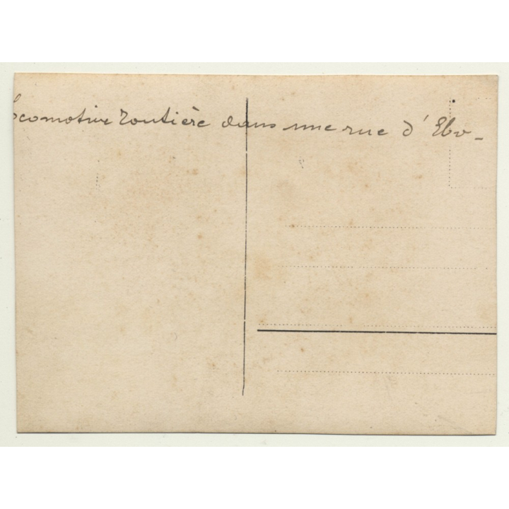 Angola: Road Locomotive On A Street In Ebo (Vintage Sepia Photo ~1920s)