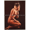 Nude Showgirl Bonnie / Akt-Studio X - Kurfürstendamm (Vintage PC Berlin 1960s)