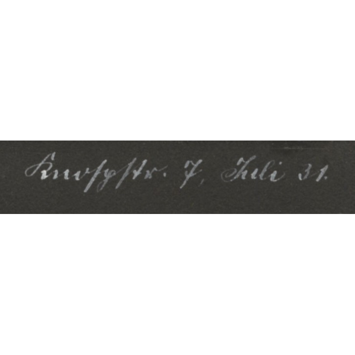 70178 Stuttgart / Germany: View Onto Knospstr. 7 (Vintage Photo B/W 1931)