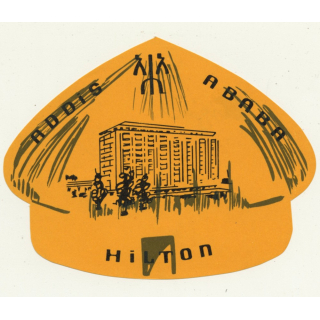 Hilton - Addis Ababa / Ethiopia (Vintage Luggage Label)