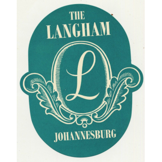 The Langham / South Africa (Vintage Luggage Label)