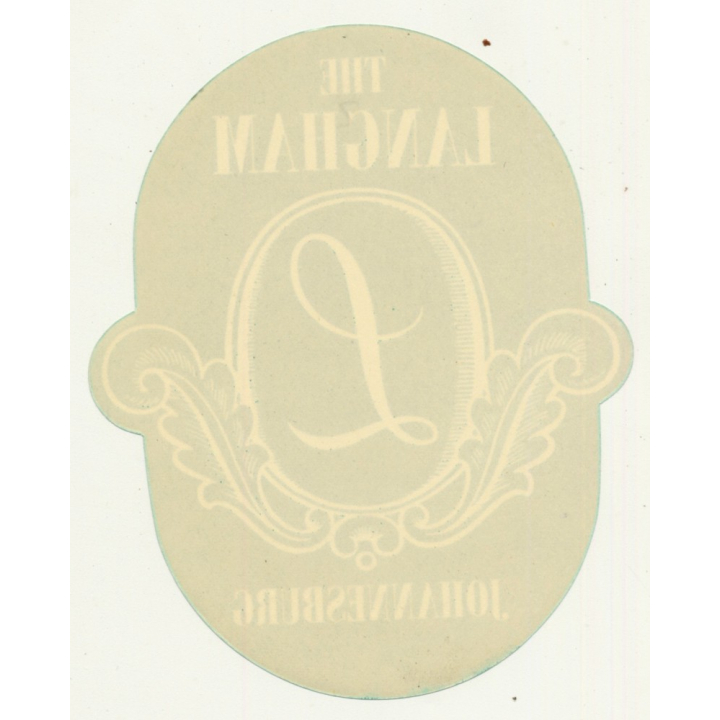 The Langham / South Africa (Vintage Luggage Label)