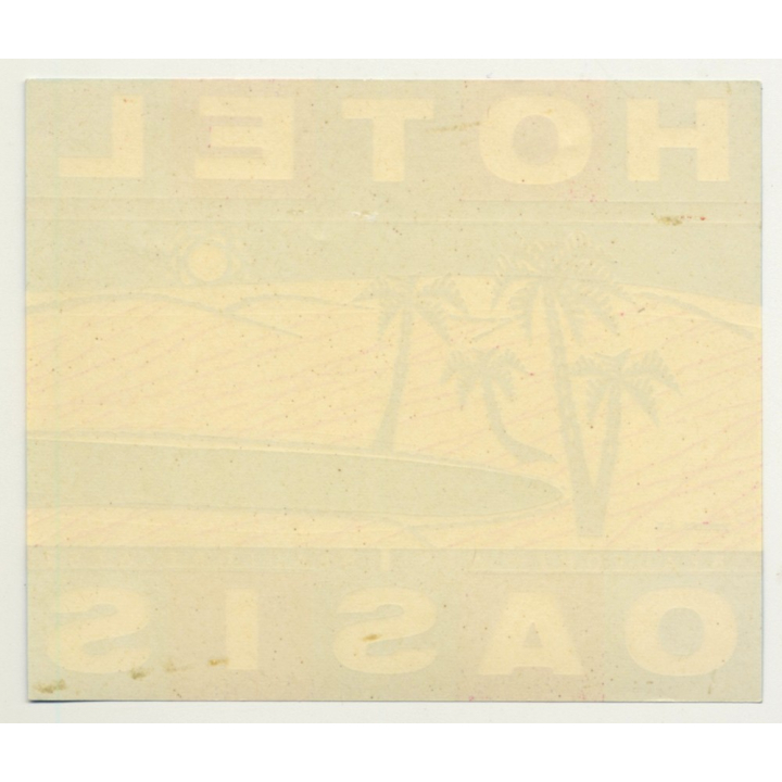 Hotel Oasis - Beaufort-West / South Africa (Vintage Luggage Label)