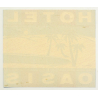 Hotel Oasis - Beaufort-West / South Africa (Vintage Luggage Label)