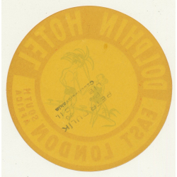 Dolphin Hotel - East London / South Africa (Vintage Luggage Label)