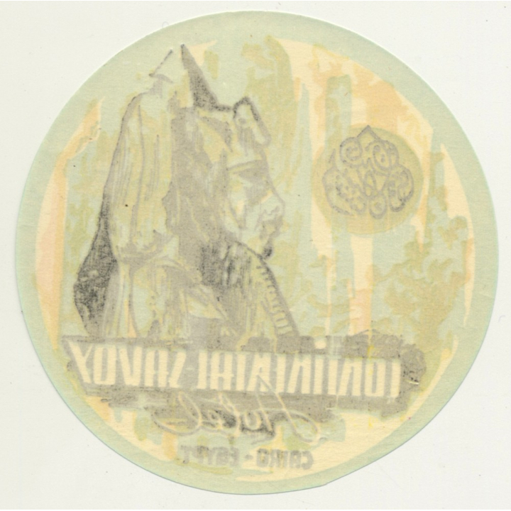 Continental - Savoy - Cairo / Egypt (Vintage Luggage Label)