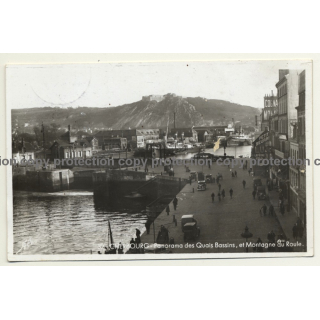 Cherbourg - France: Panorama Des Quais Bassins (Vintage RPPC 1941)