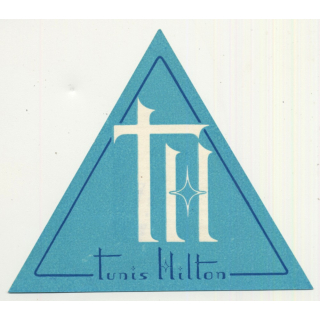 Tunis Hilton / Tunisia - Tunisie - Tunesien (Vintage Luggage Label)