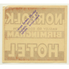 Norfolk Hotel - Birmingham / Great Britain (Vintage Luggage Label)