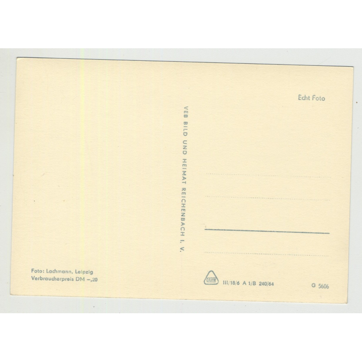 GDR Gymnast With Ball - Rhytmic Sport Gymnastics (Vintage Real Photo Postcard 1964)