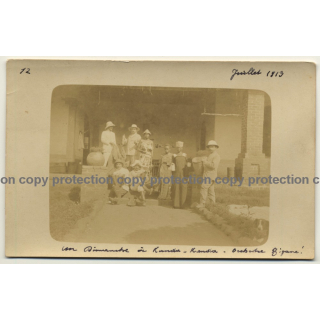 Congo - Belge: Orchestre Tzigane / Sinti Orchestra (Vintage Photo Sepia 1913)