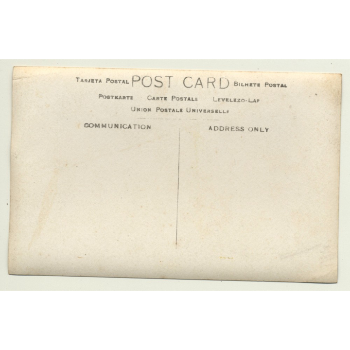 Congo - Belge: Indigenous & Colonial Masters / Hut (Vintage Photo Sepia 1913)