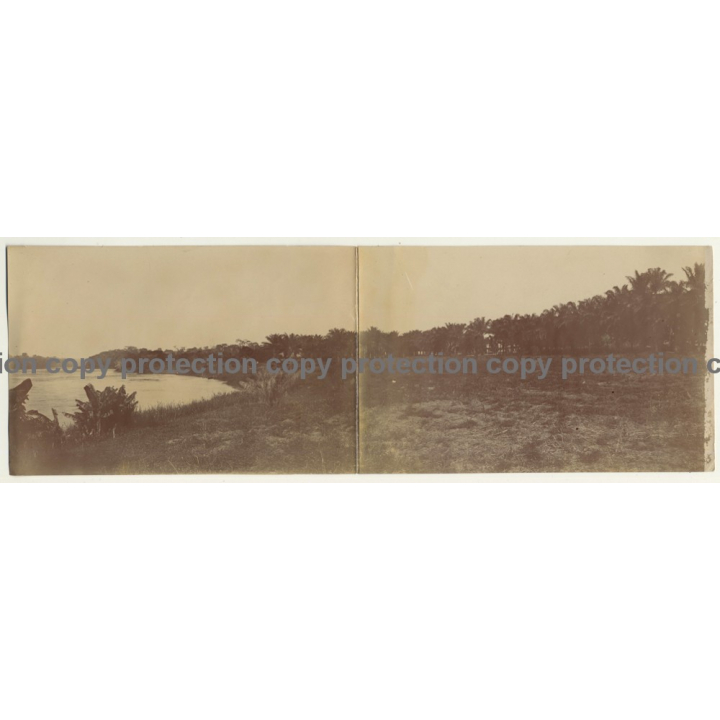 Congo - Belge: Restauration Of A Porch / Builders (Vintage Photo Sepia 1913)