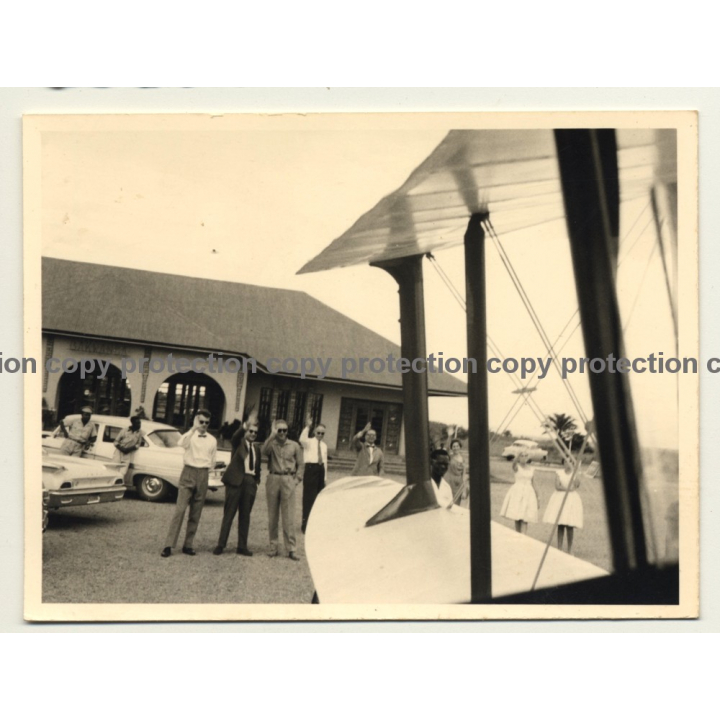 Bakwanga / Congo - Belge: Departure Of Double Decker / Sabena? (Vintage Photo ~ 1950s/1960s)