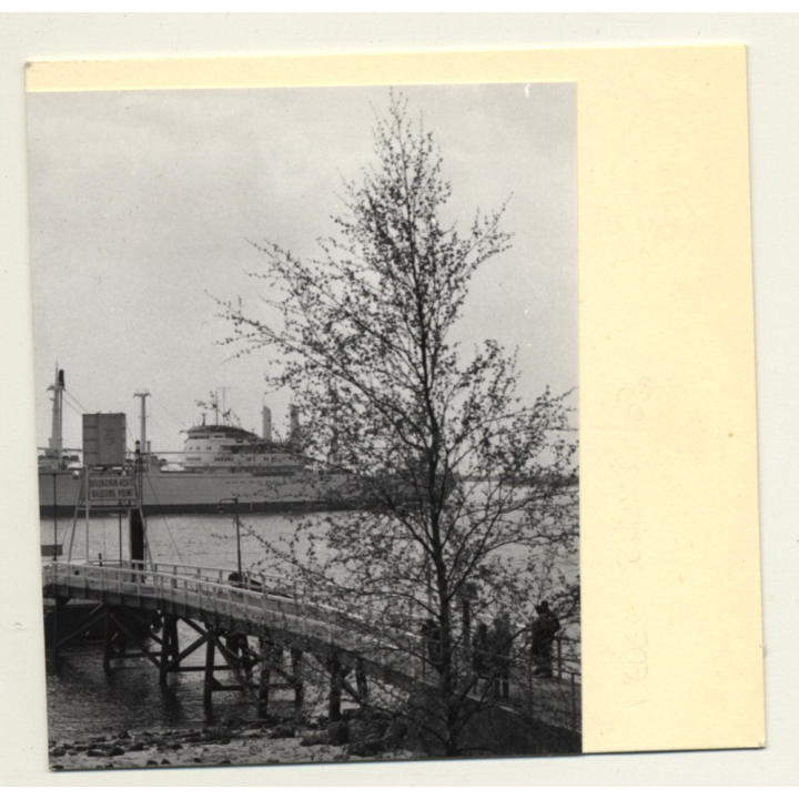 70173 Stuttgart / Germany: Altes Schloß / Mercedes Dienstwagen (Vintage Photo B/W 1963)