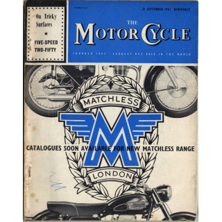 The Motor Cycle / 21 September 1961 (Vintage UK Bike Magazine)