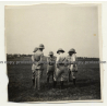 Congo - Belge: Force Publique Soldiers On Field / Briefing (Vintage Photo ~1920s/1930s)