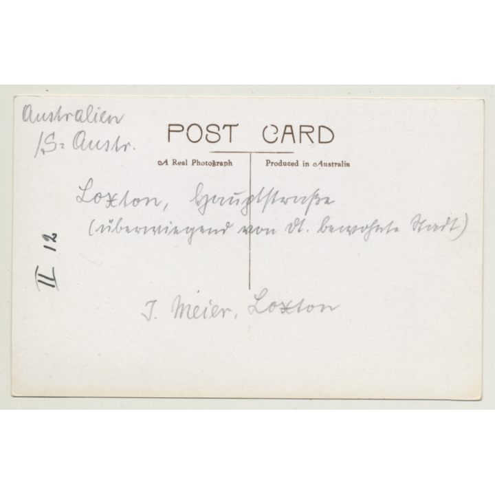 Australia: Loxton From Rotunda / Oldtimer (Vintage RPPC B/W)