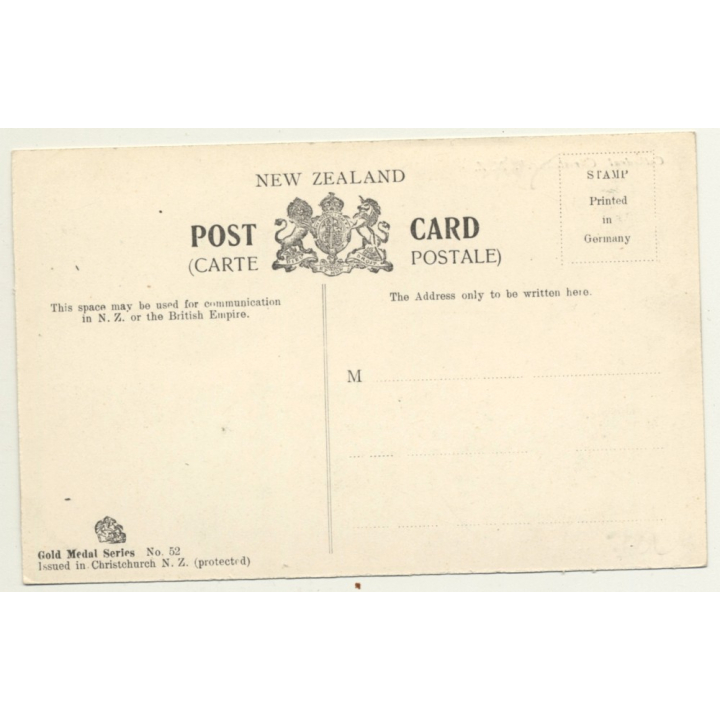 Christchurch / New Zealand: Cathedral (Vintage Postcard B/W)