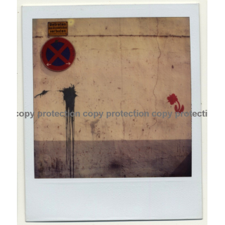 Photo Art: No Parking! (Vintage Polaroid 1980s)