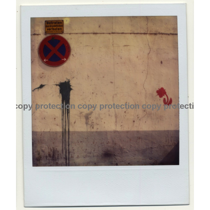 Photo Art: No Parking! (Vintage Polaroid 1980s)
