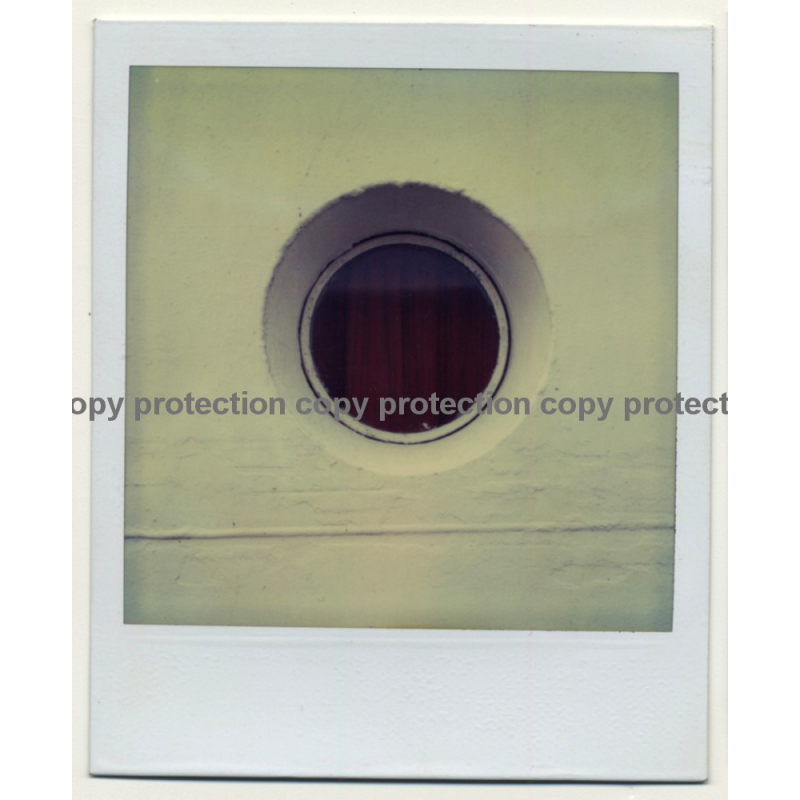 Photo Art: Fraternia Bergen Porthole (Vintage Polaroid SX-70 1980s)