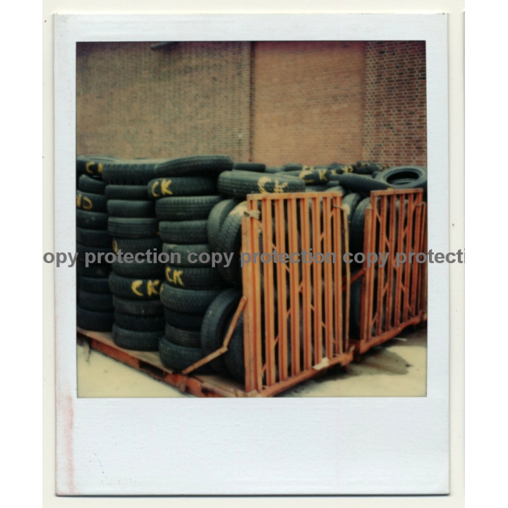 Photo Art: Tires I (Vintage Polaroid SX-70 1980s)