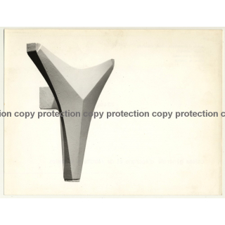 Bruxelles: Caisse Générale D'Epargne Et De Retraite / Detail: Concrete Facade (Vintage Photo Robert Martin)