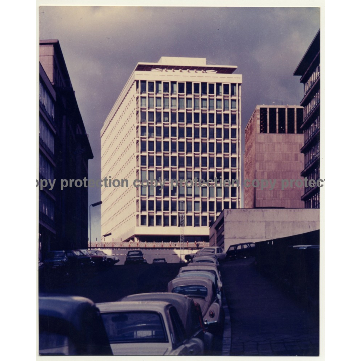 Saint-Josse-Ten-Nood / Bruxelles: Office Building / Architecture (Vintage Photo Jean Bouchet 1970s)