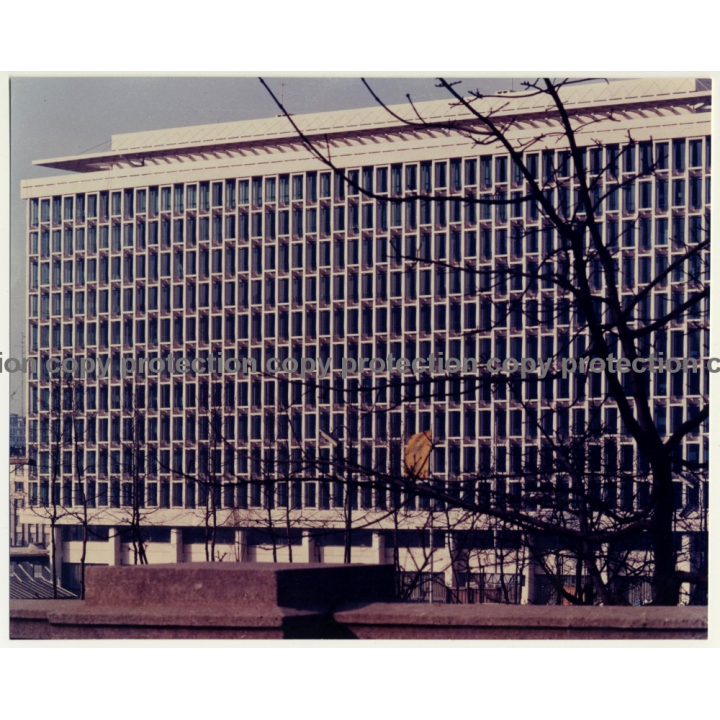 Saint-Josse-Ten-Nood / Bruxelles: Office Building *3 / Architecture (Vintage Photo Jean Bouchet 1970s)