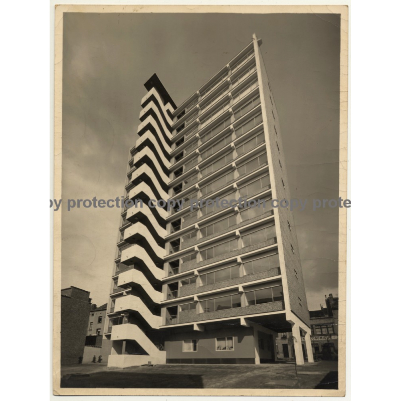 Saint-Josse-Ten-Noode / Bruxelles: Linné-Plantes / Architecture (Vintage Photo Bauters 1970s)