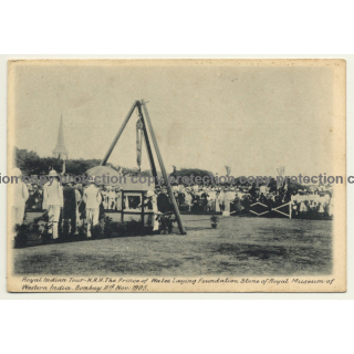 Bombay India: Prince Of Wales Visit / Royal Indian Tour 1905 (Vintage Postcard)