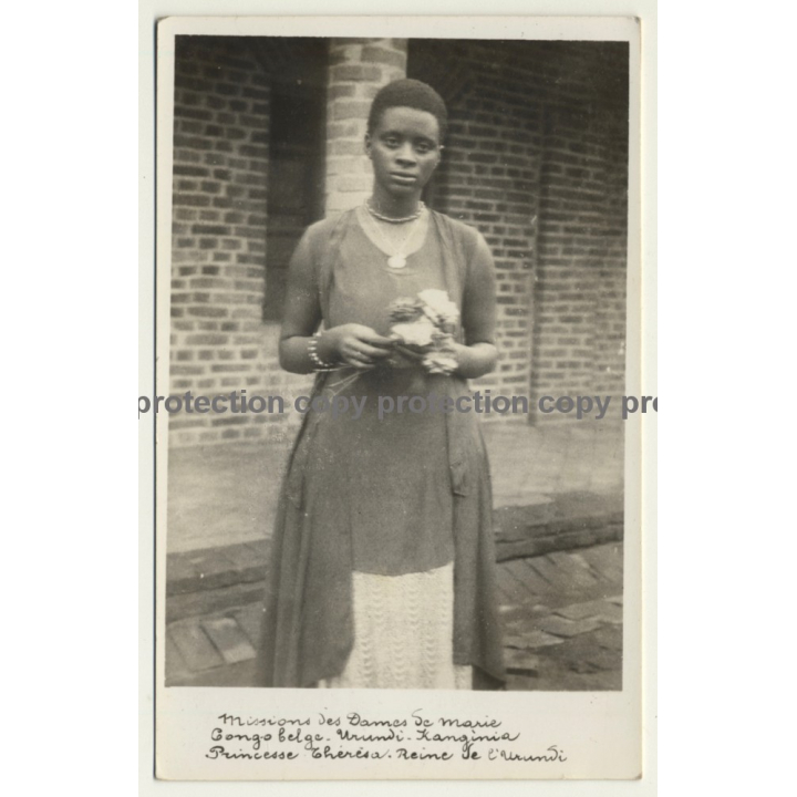 Urundi-Kanignia / Congo Belge: Princesse Theresa - Missions Des Dames De Marie (Vintage RPPC)