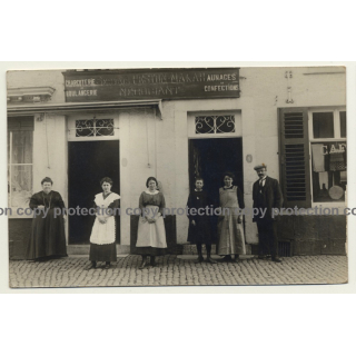 Charcuterie Boulangerie Servais Négociant Makah (Vintage RPPC 1915)