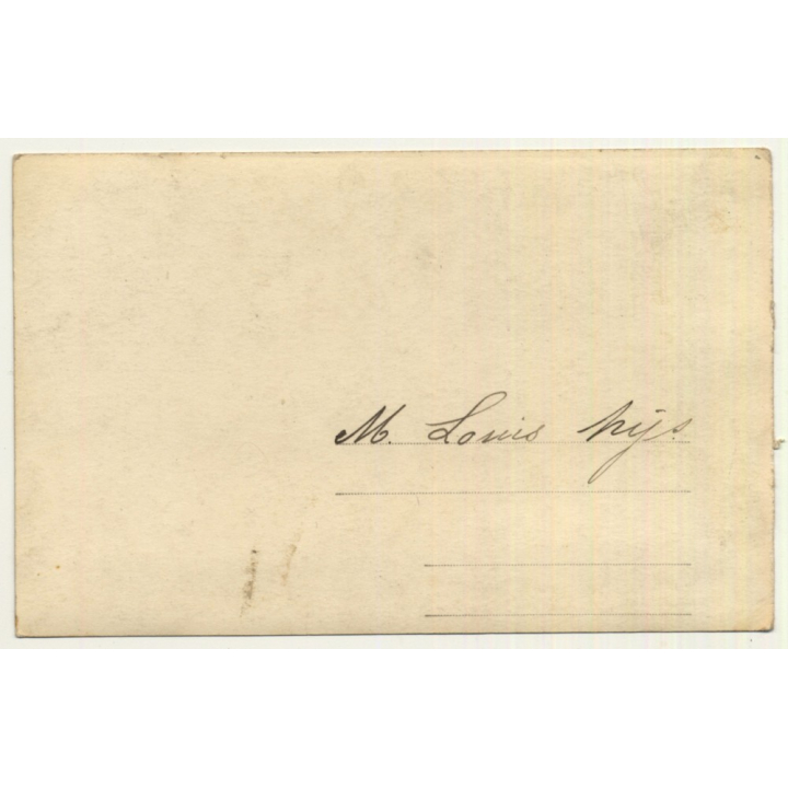 Maestrichterstr. 108 Waterloo: L. Van Ormelingen Nys Koloniale Waren (Vintage RPPC ~ 1910s)