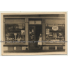 Bonneville / Belgium: Epicerie - Charcuterie / Vox Pilsener - Persil Henco (Vintage RPPC ~ 1910s/1920s)