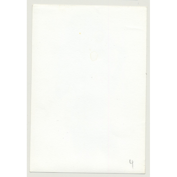 Sweet Topless Woman / Long Blonde Teased Hair (Vintage Photo B/W GDR 1970s)