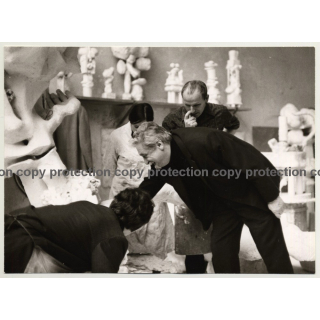 Alexander Gonda *9 / Sculptures - Students (Vintage Photo: Wolfgang Klein ~ 1960s)