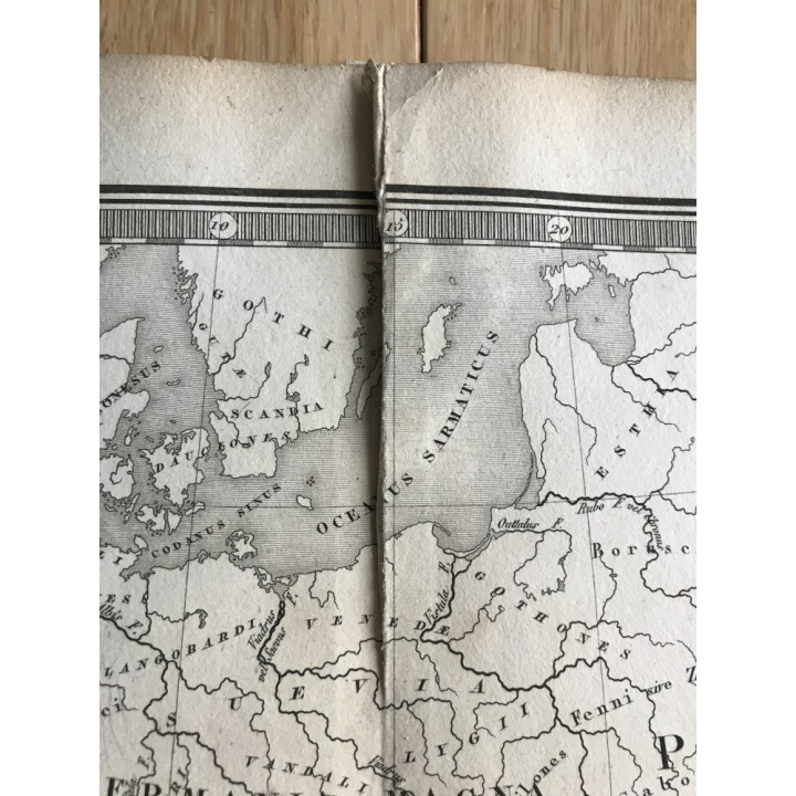 Carte De L'Empire Romain Sous Constantin / Adrien Hubert (Vintage Map 1822)
