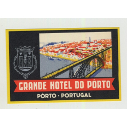 Grande Hotel Do Porto / Portugal (Vintage Luggage Label)