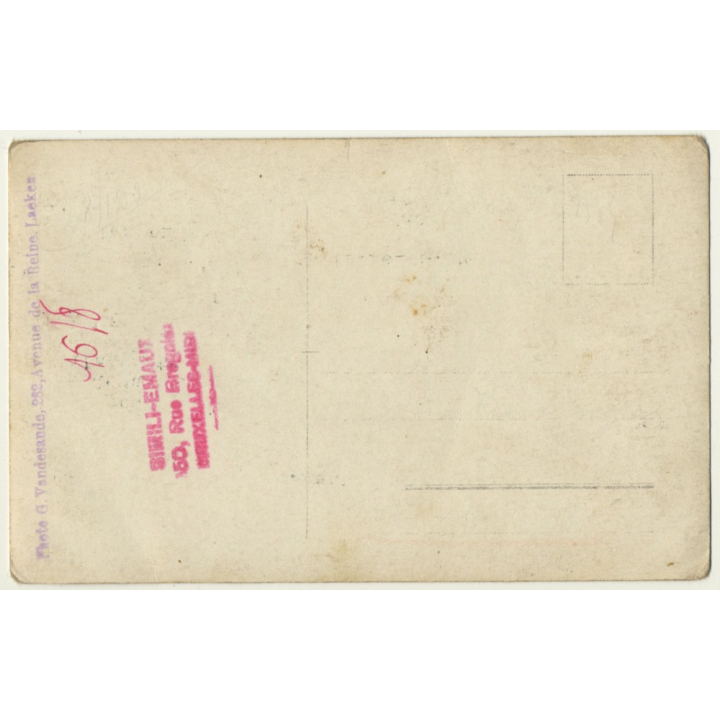 Red Cross Nurse In Uniform / Bonnet - Profession (Vintage RPPC ~1910s Belgium)