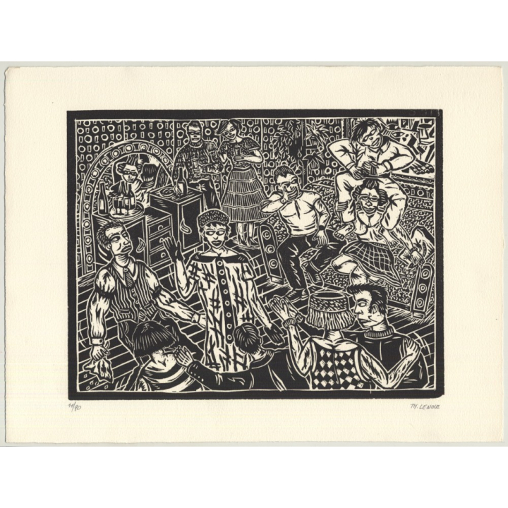 Thierry Lenoir: Portfolio With 5 Woodcuts Lim.Ed. 11/90 (Belgium 1991)